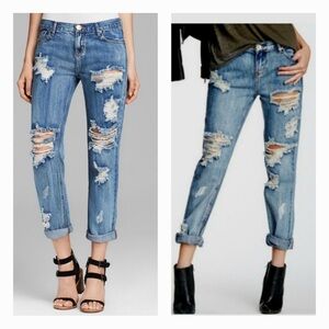 One Teaspoon Distressed Blue Jeans